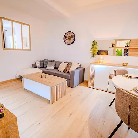 شقة Temple Jacquesson - Gare - Centre - Wifi Rapide Et Streaming - Parking Gratuit - Check In 24h - Climatisation - Ideal Pros - Cour Privee - Barbecue